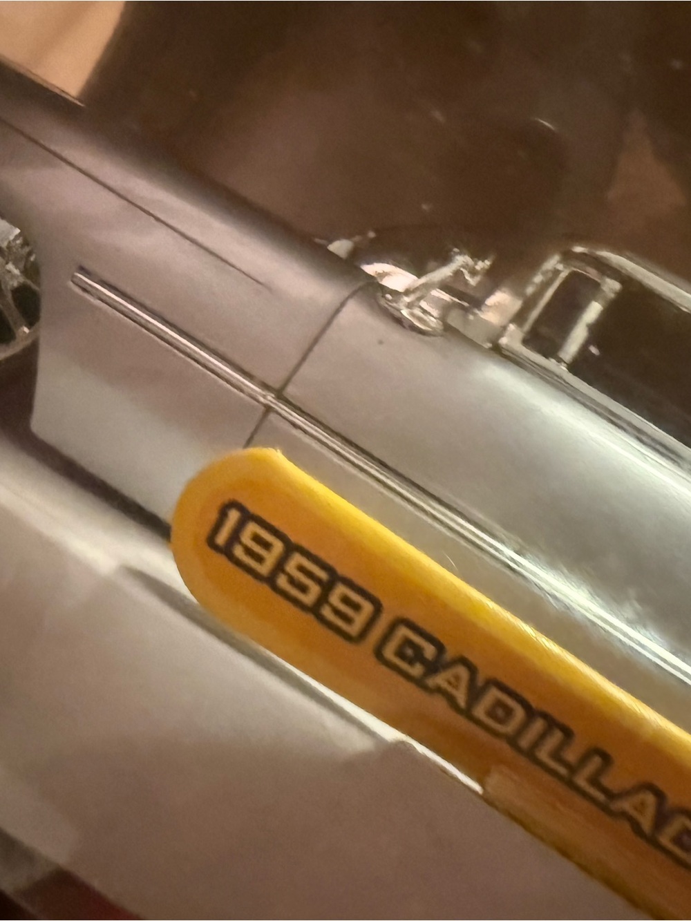 Silver and Yellow 1959 Model Display Camera Replica